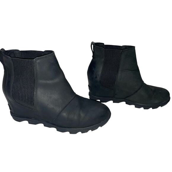 SOREL Joan Rhapsody Wedge Snow Boots in Black    Size: US 10 - Picture 3 of 8